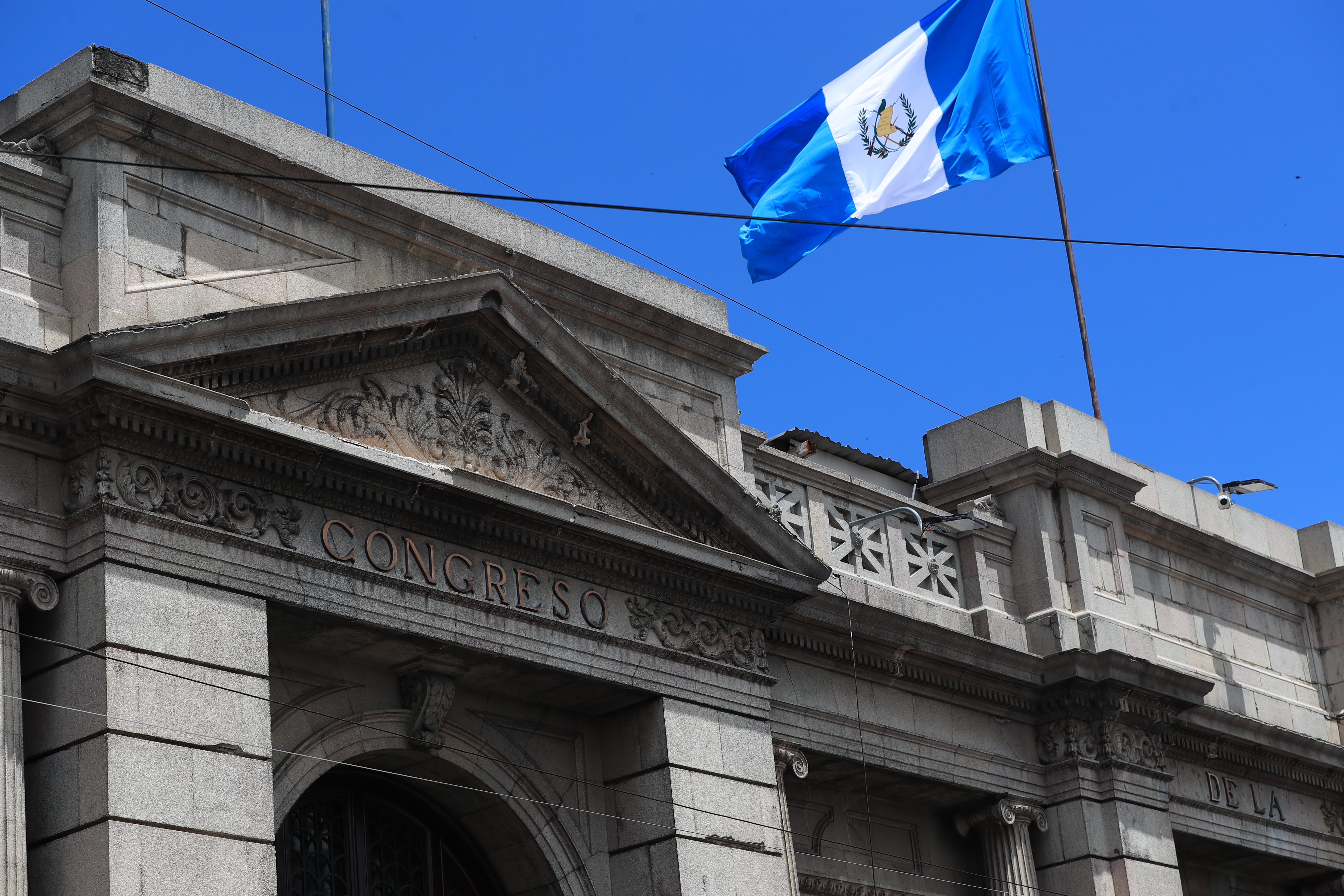 Fachada principal del Congreso de la República de Guatemala.