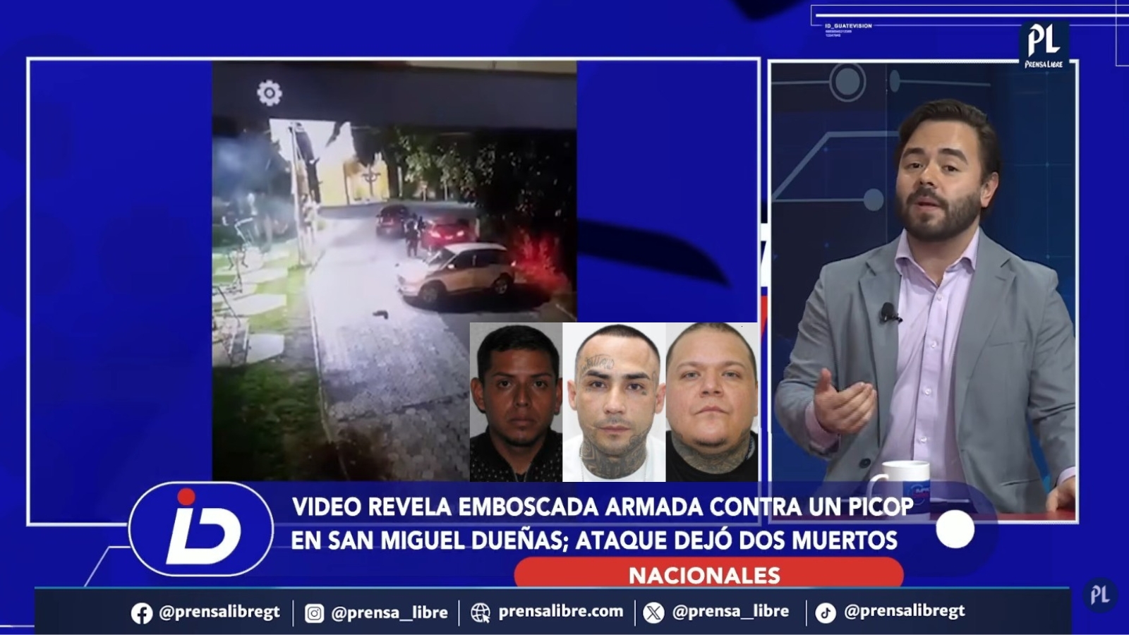La PNC investiga si el ataque armado que dejó dos muertos y un herido en San Miguel Dueñas, Sacatepéquez, se originó por una disputa entre estructuras criminales que buscan controlar la venta de drogas al menudeo y las extorsiones.