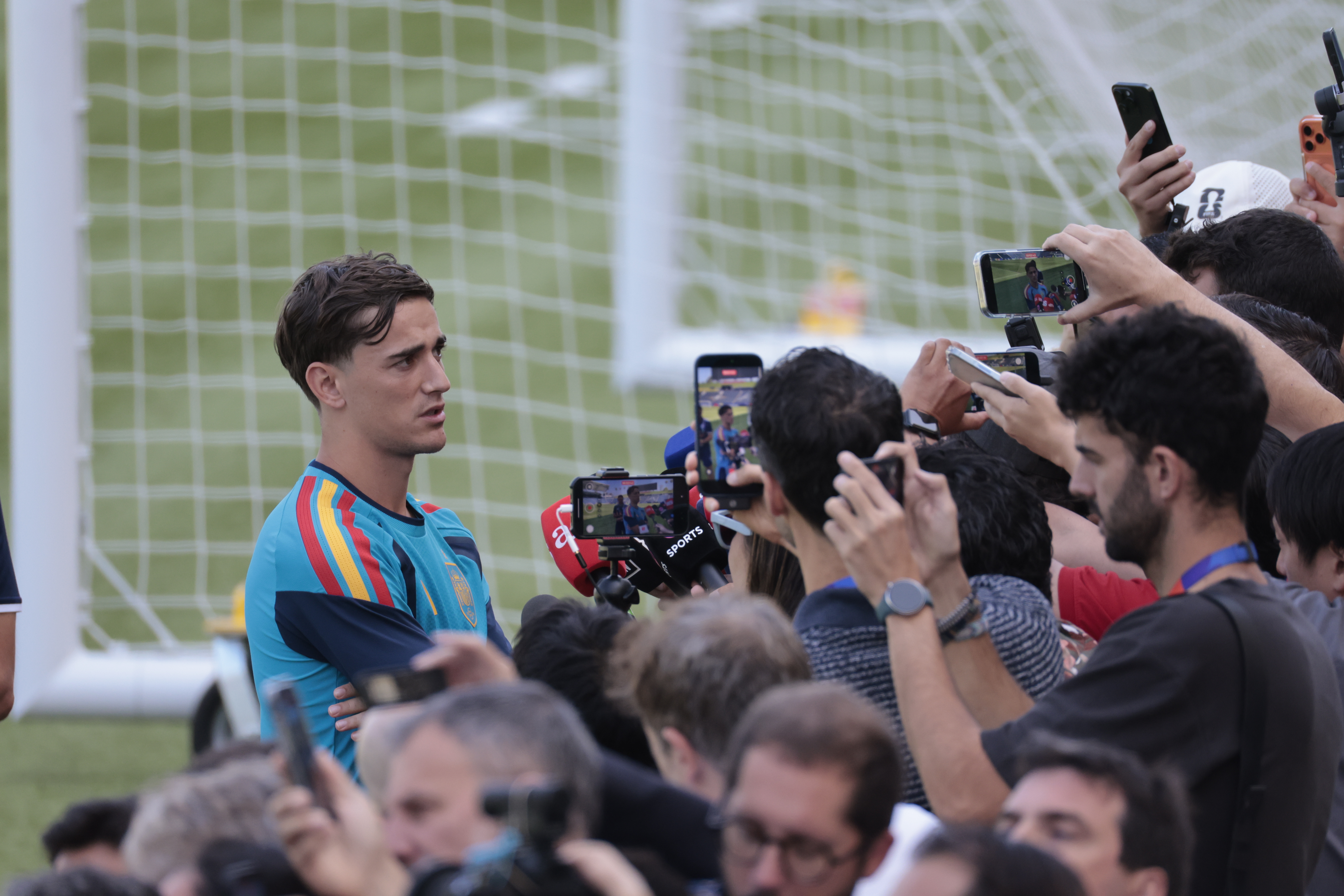 Entrenamiento de la selección española de fútbol