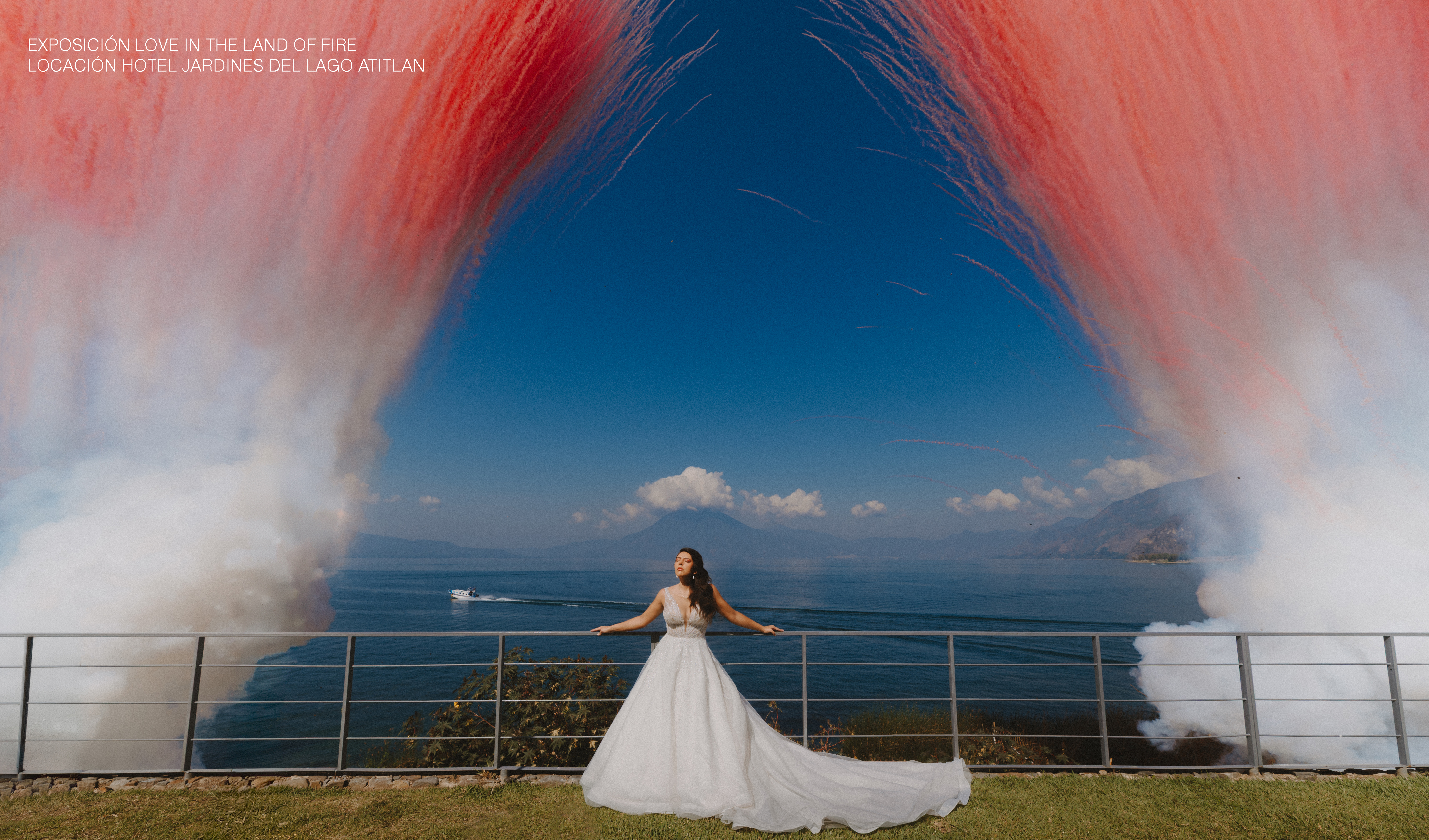 El Lago de Atitlán es el segundo destino con más bodas de destino en Guatemala, según datos del Inguat. (Foto, Prensa Libre: cortesía: Love in the land of fire. FES fireworks, Scarlett B photography, BH Studio agencia creativa, Unique producciones gt)