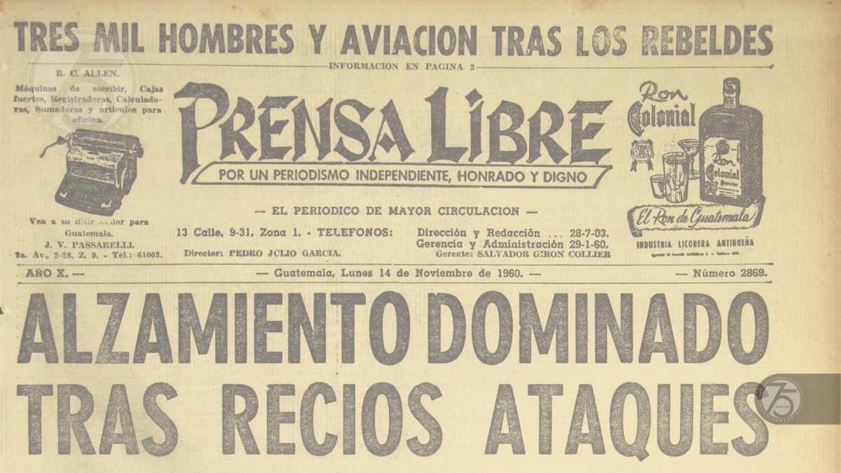 13 de noviembre de 1960: Alzamiento militar es sofocado