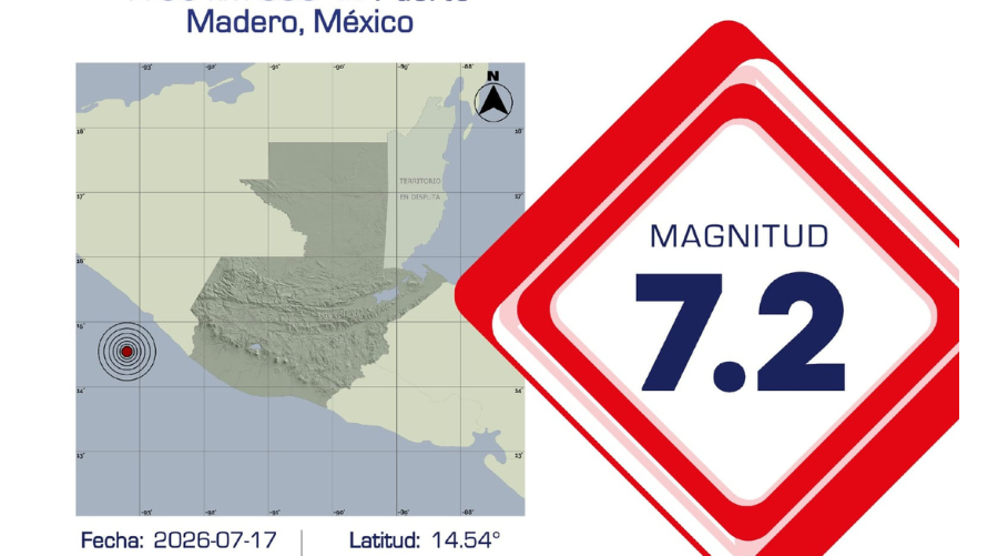Reporte sísmico del Servicio Sismológico de Guatemala de la Universidad Mariano Gálvez sobre el sismo de magnitud superior a 7.