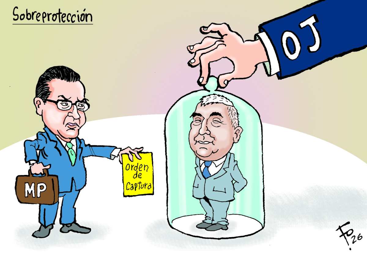 Personajes: Gabriel García Luna y Rafael Curruchiche.
