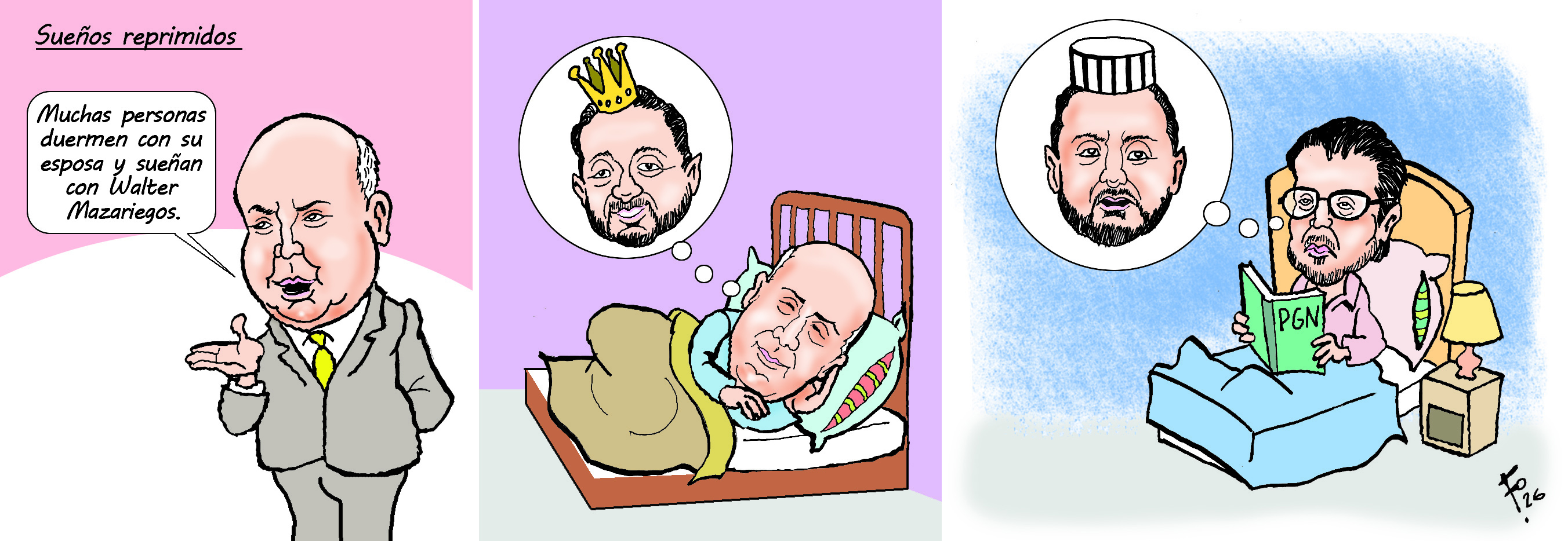 Personajes: Fidel Reyes y Julio Saavedra