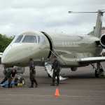 El avión presidencial de Honduras, usado por Juan Orlando Hernández, fue vendido en subasta por US$5.1 millones a una empresa mexicana. (Foto Prensa Libre: EFE)