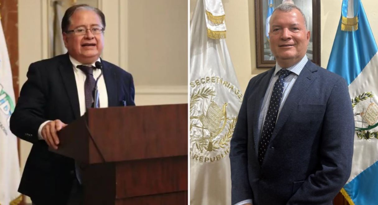 Víctor Hugo Ventura ministro MEM al 2 de julio 2026 y Erwin Barrios quien asume
