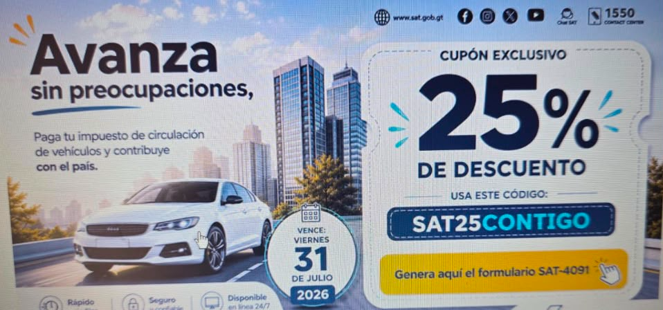 Promoción falsa en donde se usurpó la identidad de la SAT.