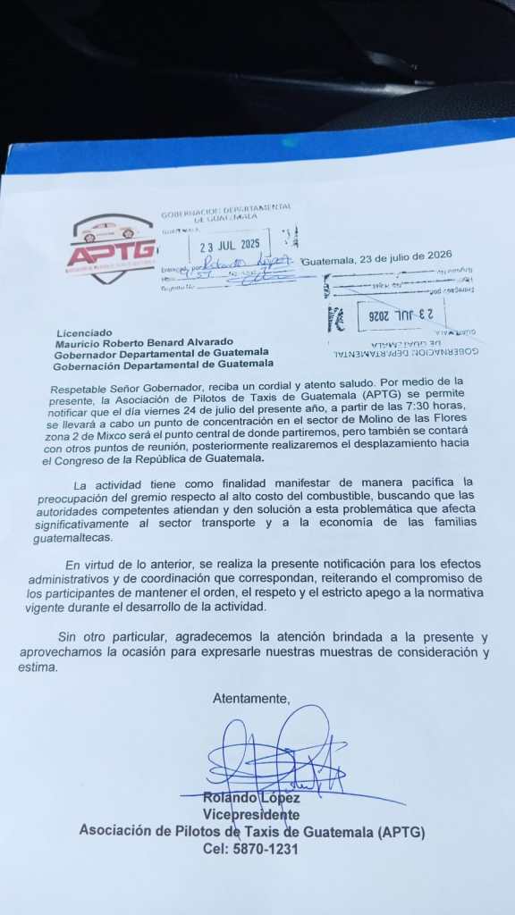 manifestación taxistas 24 julio aumento precio combustibles