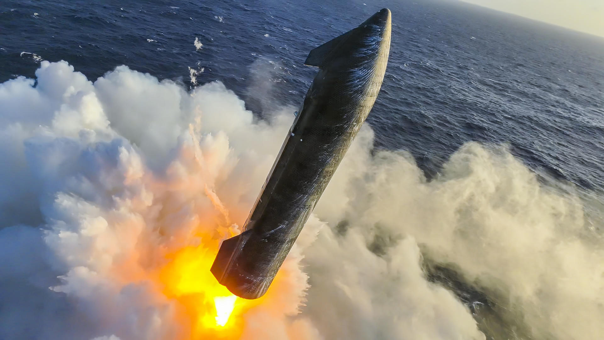 SpaceX difunde las imágenes del exitoso amerizaje de la Starship