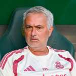 BUDAPEST (Hungary), 08/08/2026.- Real Madrid's head coach Jose Mourinho looks on ahead of the friendly soccer match between Ferencvaros TC and Real Madrid in Budapest, Hungary, 08 August 2026. (Futbol, Amistoso, Hungría) EFE/EPA/Boglarka Bodnar HUNGARY OUT