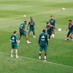 MADRID, 21/08/2026.- Entrenamiento del Real Madrid previo al primer partido oficial de la temporada para el equipo blanco, contra el Espanyol, correspondiente a la segunda jornada de LaLiga. EFE/Chema Moya