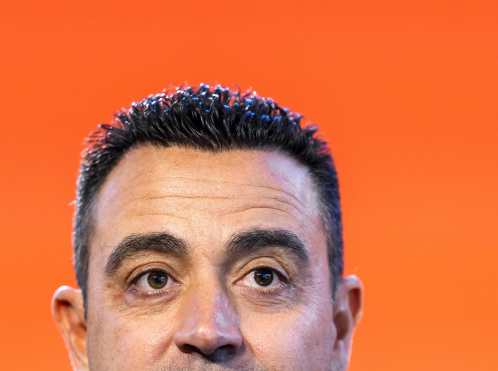 Zeist (Netherlands), 25/08/2026.- Newly appointed head coach Xavi Hernandez attends his presentation as head coach of the Dutch national soccer team, in Zeist, the Netherlands, 25 August 2026. (Países Bajos; Holanda) EFE/EPA/KOEN VAN WEEL
