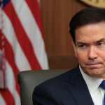 El secretario de Estado, Marco Rubio, el 31 de julio de 2026 en Camp David, Maryland.