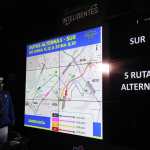 Autoridades de tránsito durante la presentación de las nuevas rutas alternas en la Ciudad de Guatemala.
