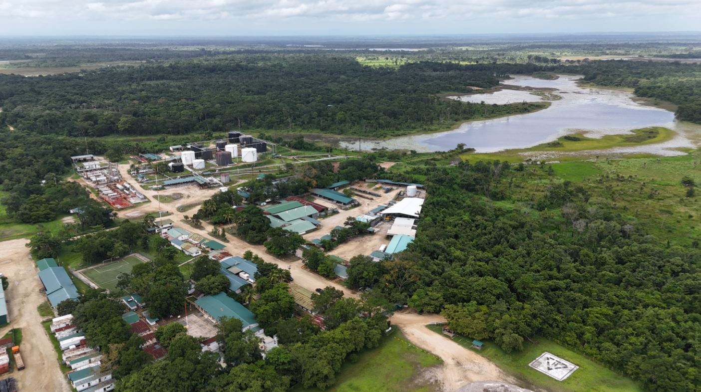 Vista aérea del Campo Xan 3 Petén