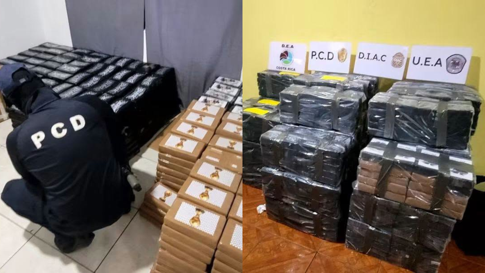 Una alerta de la DEA dio paso a varias semanas de vigilancia en Alajuela, Costa Rica, donde las autoridades decomisaron unos 991 kilos de cocaína entre un vehículo y una vivienda. Dos hombres fueron detenidos y quedaron a disposición del Ministerio Público.