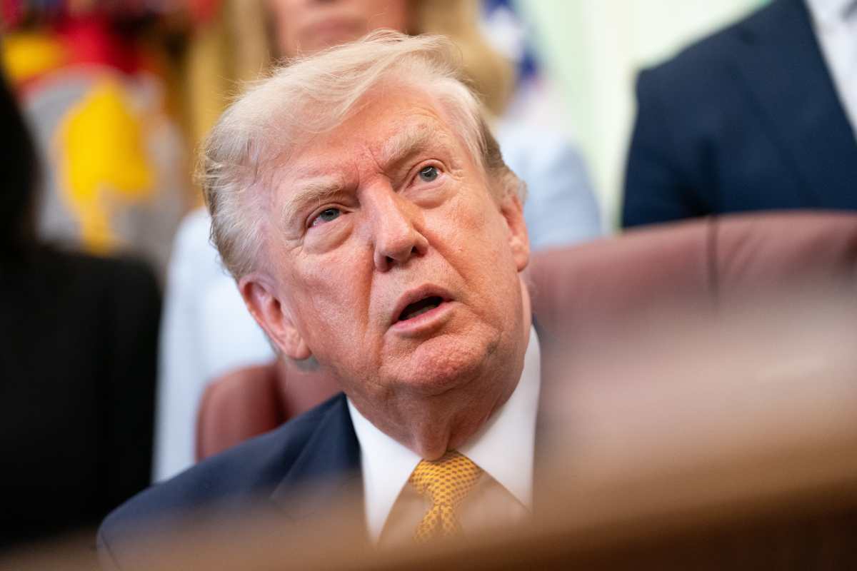 Donald Trump habla en la Casa Blanca
