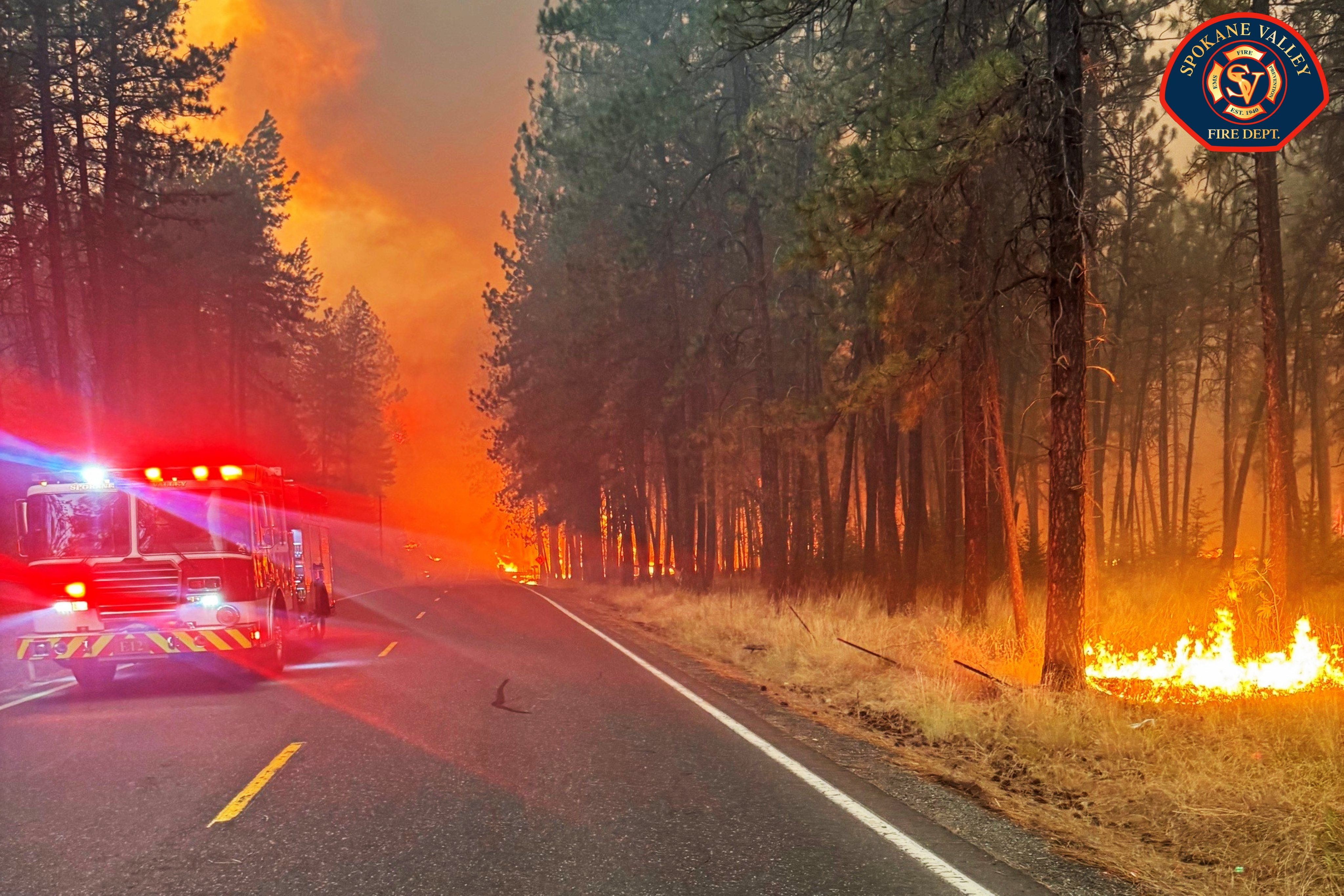 Incendios forestales arrasan Spokane, Washington.