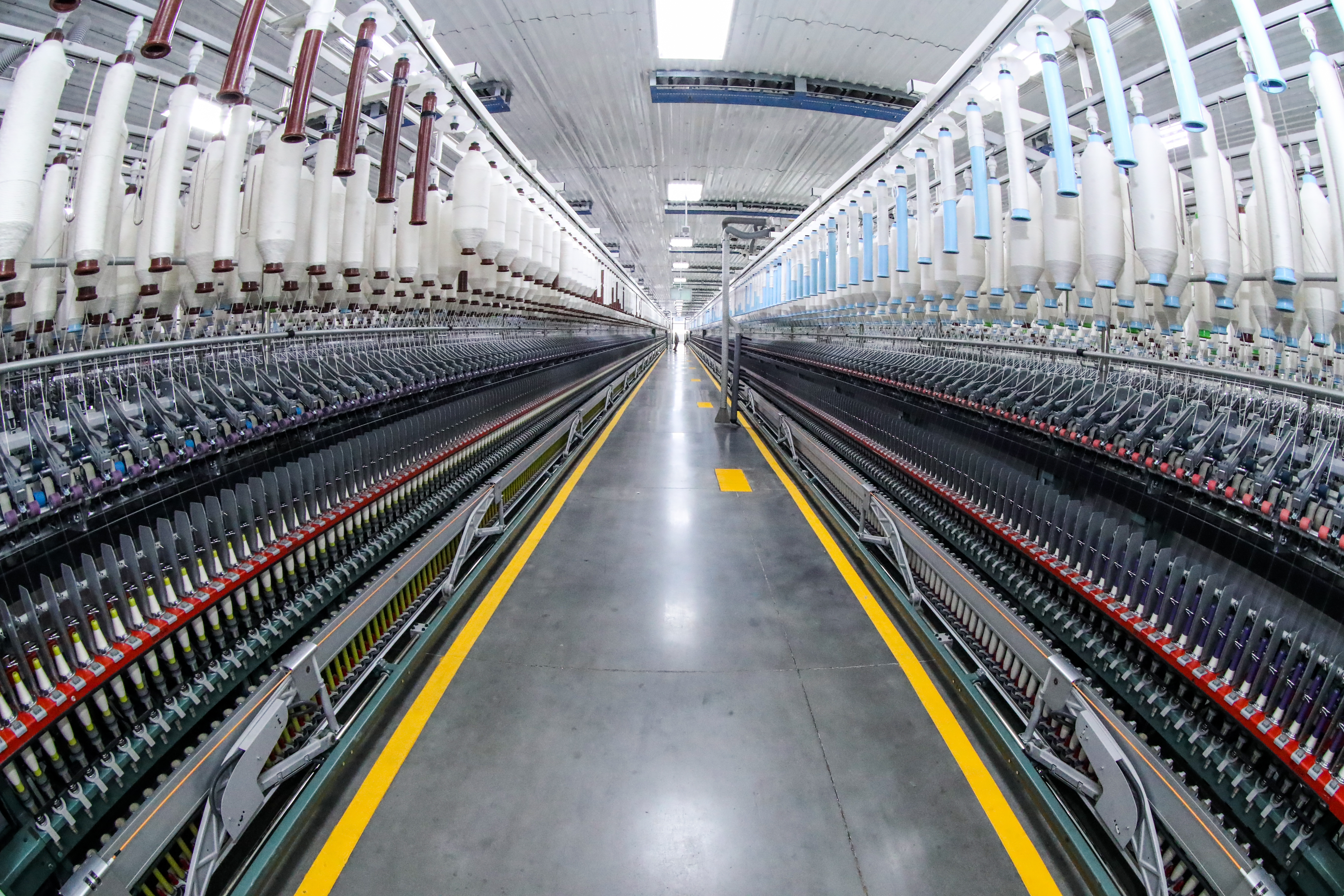 La planta de Palín tiene una capacidad de producir entre 5 y 6 millones de libras en paquetes de hilos. (Foto Prensa Libre: Juan Diego González)