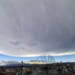 Nubes cubren parte del valle de la ciudad de Guatemala, vistas este miércoles 12 de agosto desde la zona 1 de la capital. (Foto Prensa Libre: César Pérez Marroquín)