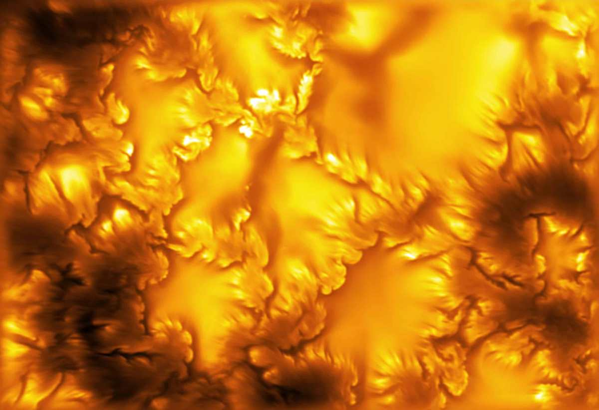 Los astrónomos capturan imágenes de la superficie del Sol que revelan franjas magnéticas ultrafinas.