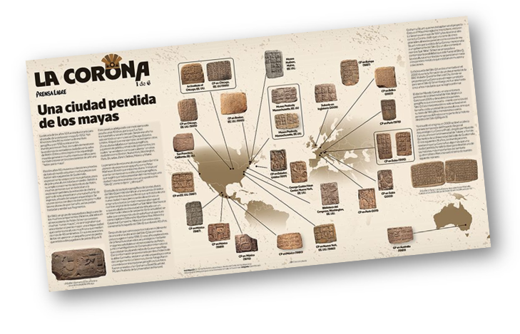 Prensa Libre publicará serie con hallazgos arqueológicos del sitio La Corona