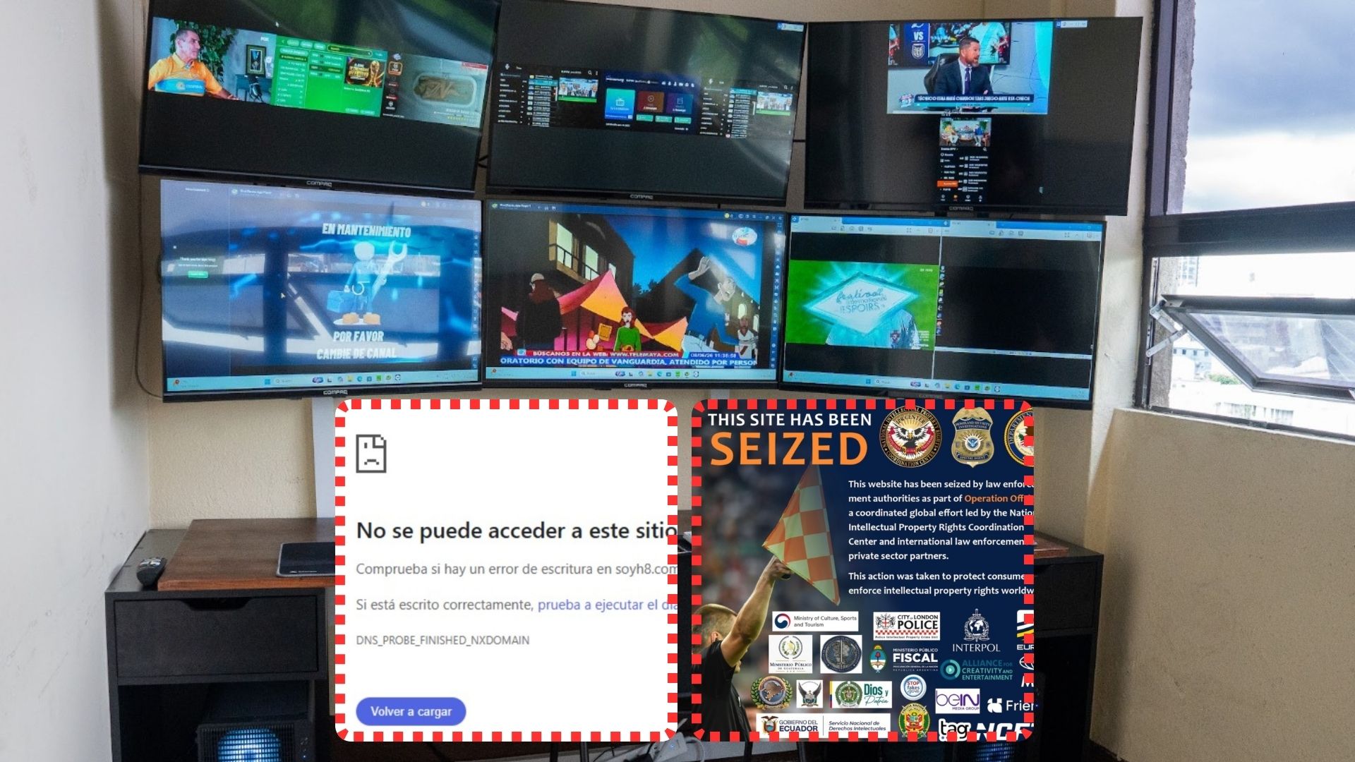 El operativo contra la piratería digital durante el Mundial FIFA 2026 incluyó el bloqueo de 22 sitios web, inspecciones en restaurantes y comercios, así como allanamientos e investigaciones. Estas medidas seguirán vigentes como parte de una estrategia permanente. (Foto, Prensa Libre: cortesía)