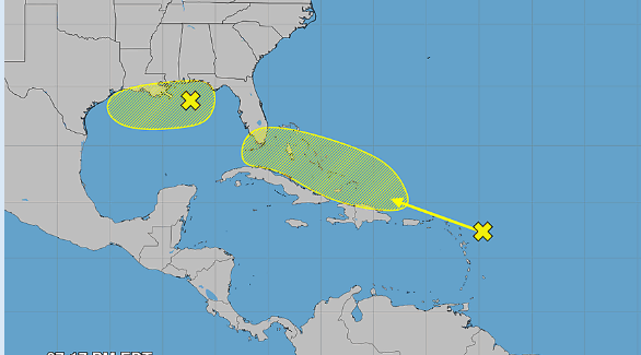 Huracanes Atlántico Estados Unidos Dolly Florida lluvias tormentas ráfagas