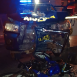 SICARIO MUERE EL CHOCAR CON PATRULLA EN CIUDAD QUETZAL