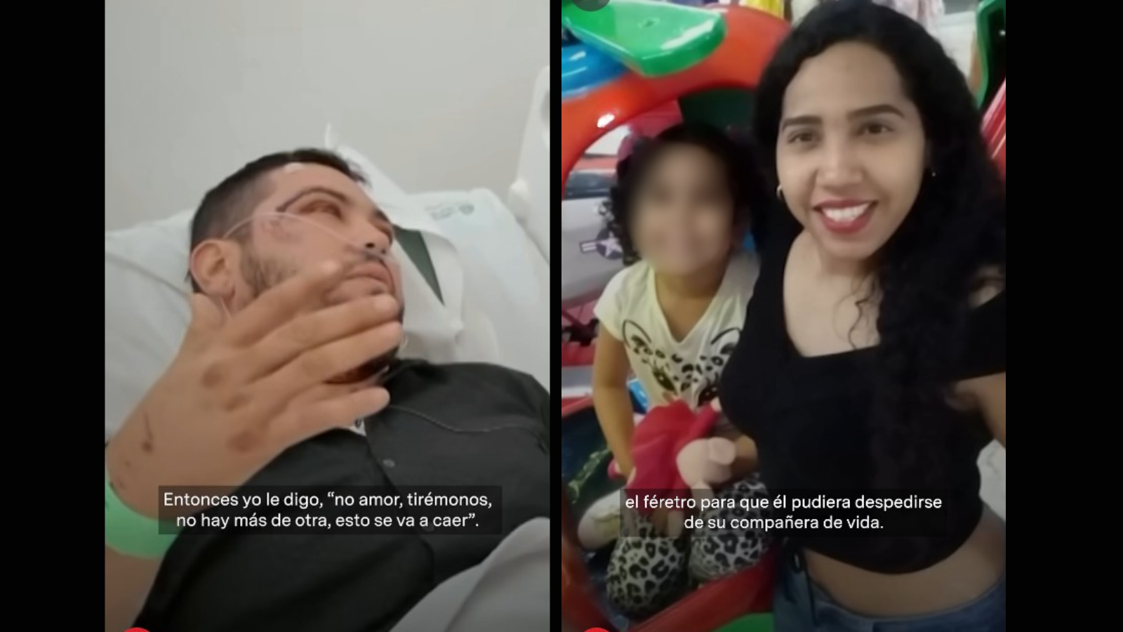 Christian López y su esposa saltaron desde un edificio en Cali cuando la estructura comenzó a desplomarse durante el terremoto de magnitud 7.4. Él sobrevivió, pero ella murió dos días después. Su hija es ahora, según relató, la razón para seguir adelante.