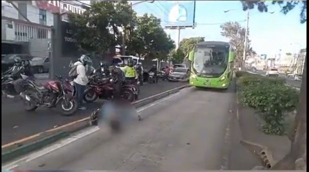 accidente aguilar batres motorista Transmetro