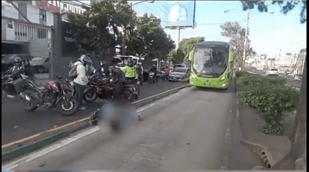 accidente aguilar batres motorista Transmetro
