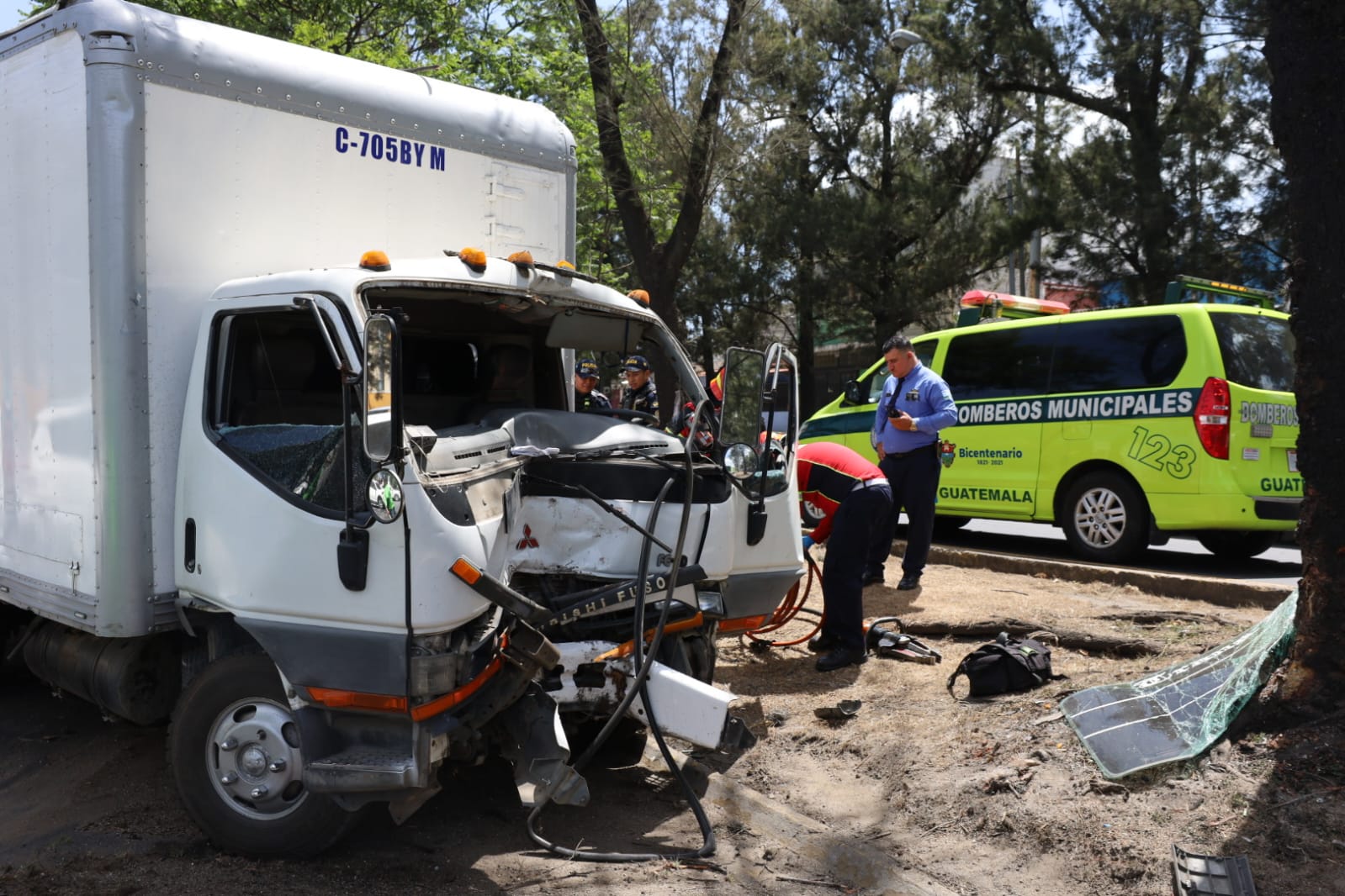 accidente de tránsito Periférico heridos zona 7