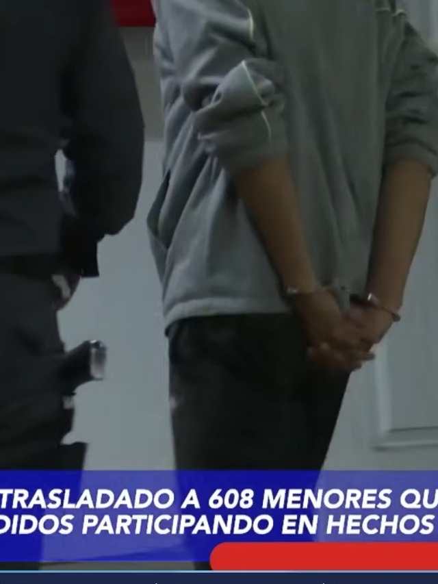PNC reporta 608 adolescentes remitidos a juzgados en el 2026