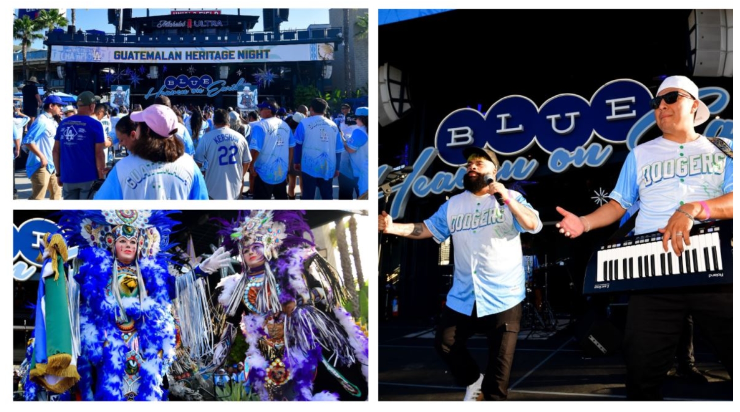 La Noche de la Herencia Guatemalteca en el estadio de los Dogders
