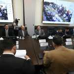 Autoridades del Ministerio de Gobernación presentan ante la Comisión de Gobernación del Congreso las propuestas de reforma al Código Procesal Penal. (Foto Prensa Libre: Érick Ávila)