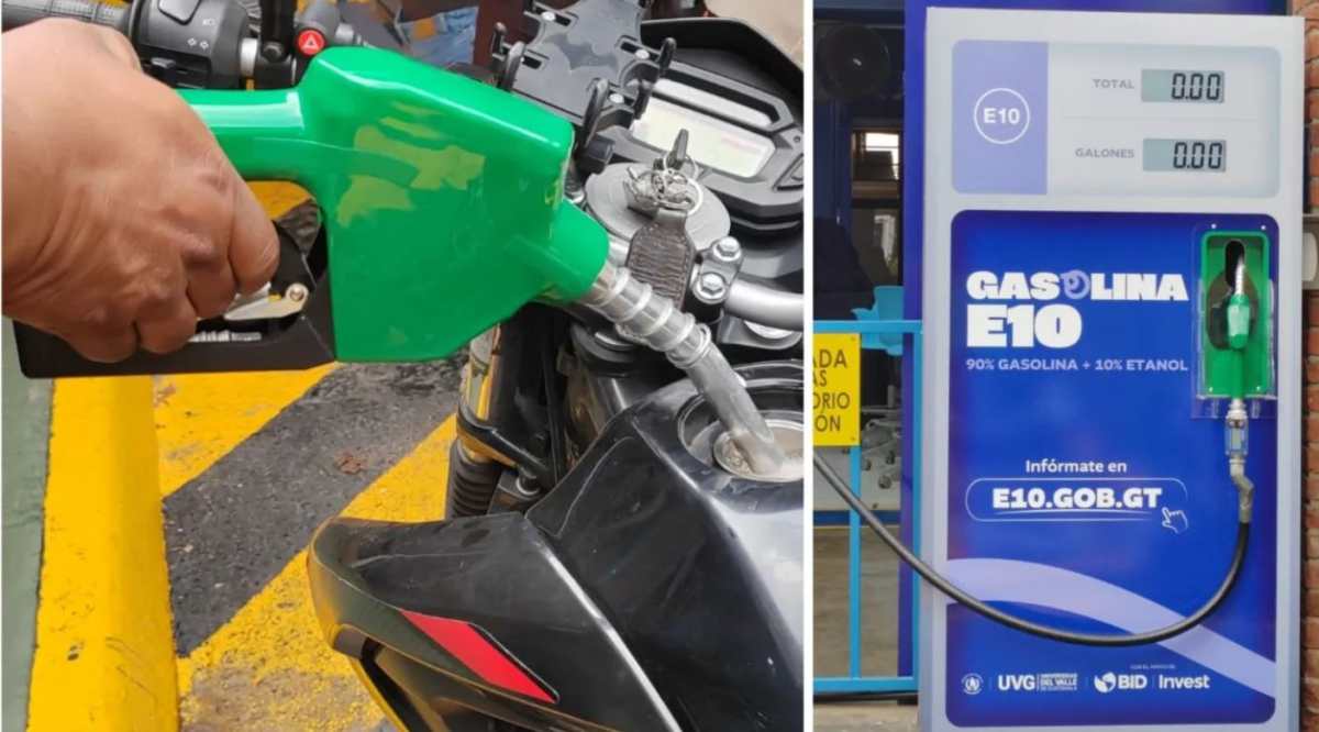 etanol 11 persona echando gasolina y dispensador de E10