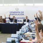 Los integrantes de la Comisión de Postulación para contralor general de Cuentas se reúnen para avanzar en el proceso de selección de candidatos para el período 2026-2030. (Foto Prensa Libre: Javier González)