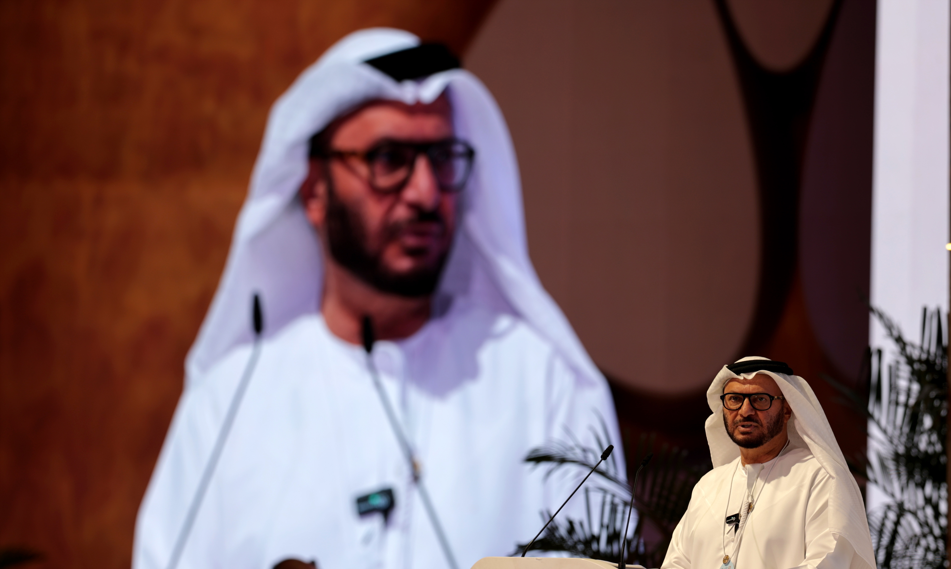 ABU DHABI (United Arab Emirates), 07/09/2026.- Senior diplomatic advisor to the United Arab Emirates president, Anwar Mohammed Gargash, gives his speech during the first day of the Hili Forum 2026 in Abu Dhabi, United Arab Emirates, 07 September 2026. The two-day forum focuses on strategic conversations that investigate the current developments, transformations, and strategic choices redefining the Gulf and the world. (Emiratos Árabes Unidos) EFE/EPA/ALI HAIDER