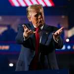 DALLAS (USA), 11/09/2026.- US President Donald Trump speaks on the second day of the Midterm Republican National Convention (RNC) at the American Airlines Center in Dallas, Texas, USA, 10 September 2026. The two-day event, conceived by US President Donald Trump to spotlight key midterm congressional races, runs 09 to 10 September. EFE/EPA/ALBERT PENA