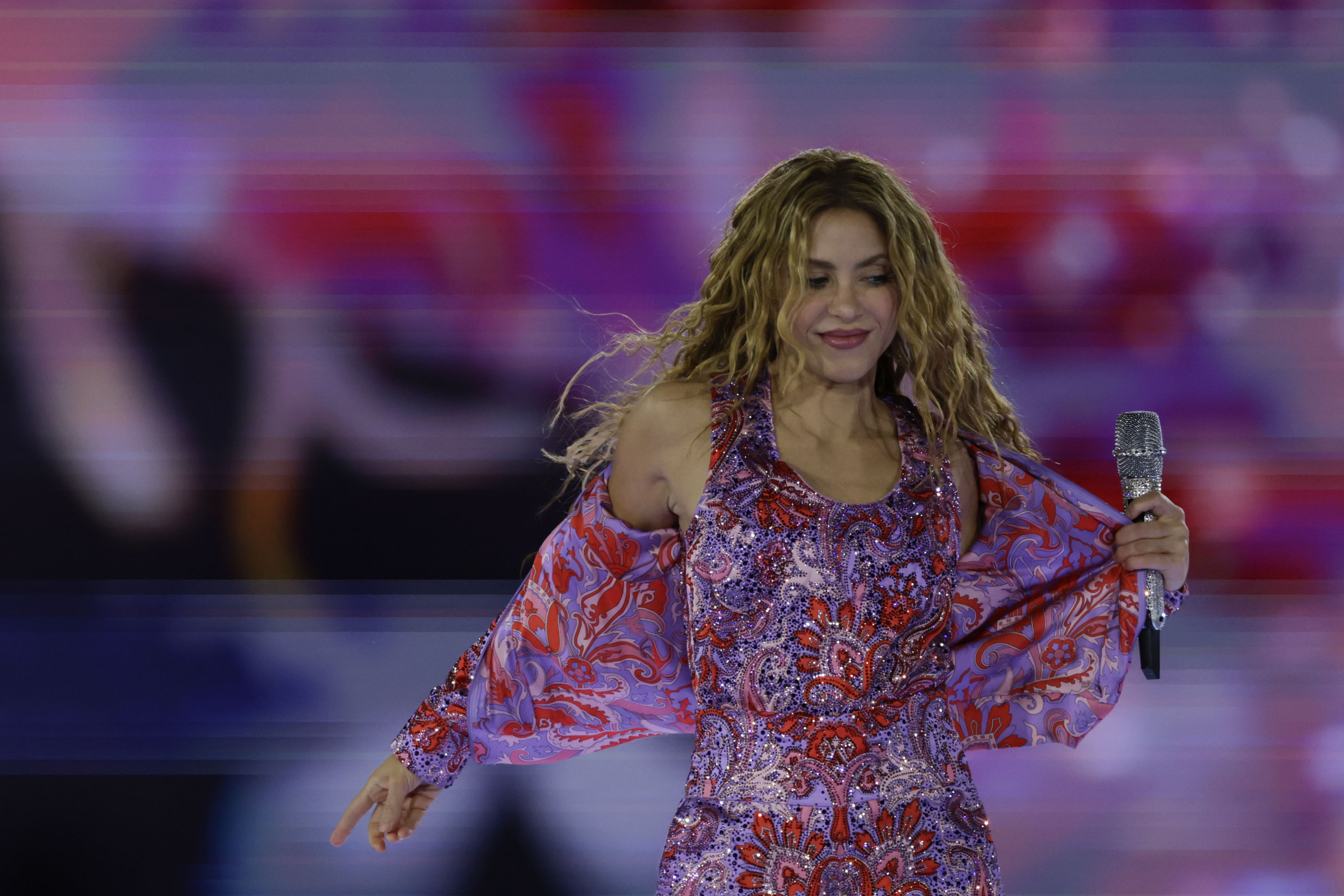 La cantante Shakira durante el primero de sus conciertos en el Macondo Park del Recinto Iberdrola Music, en Madrid. (Foto Prensa Libre: EFE/Juanjo Martín)