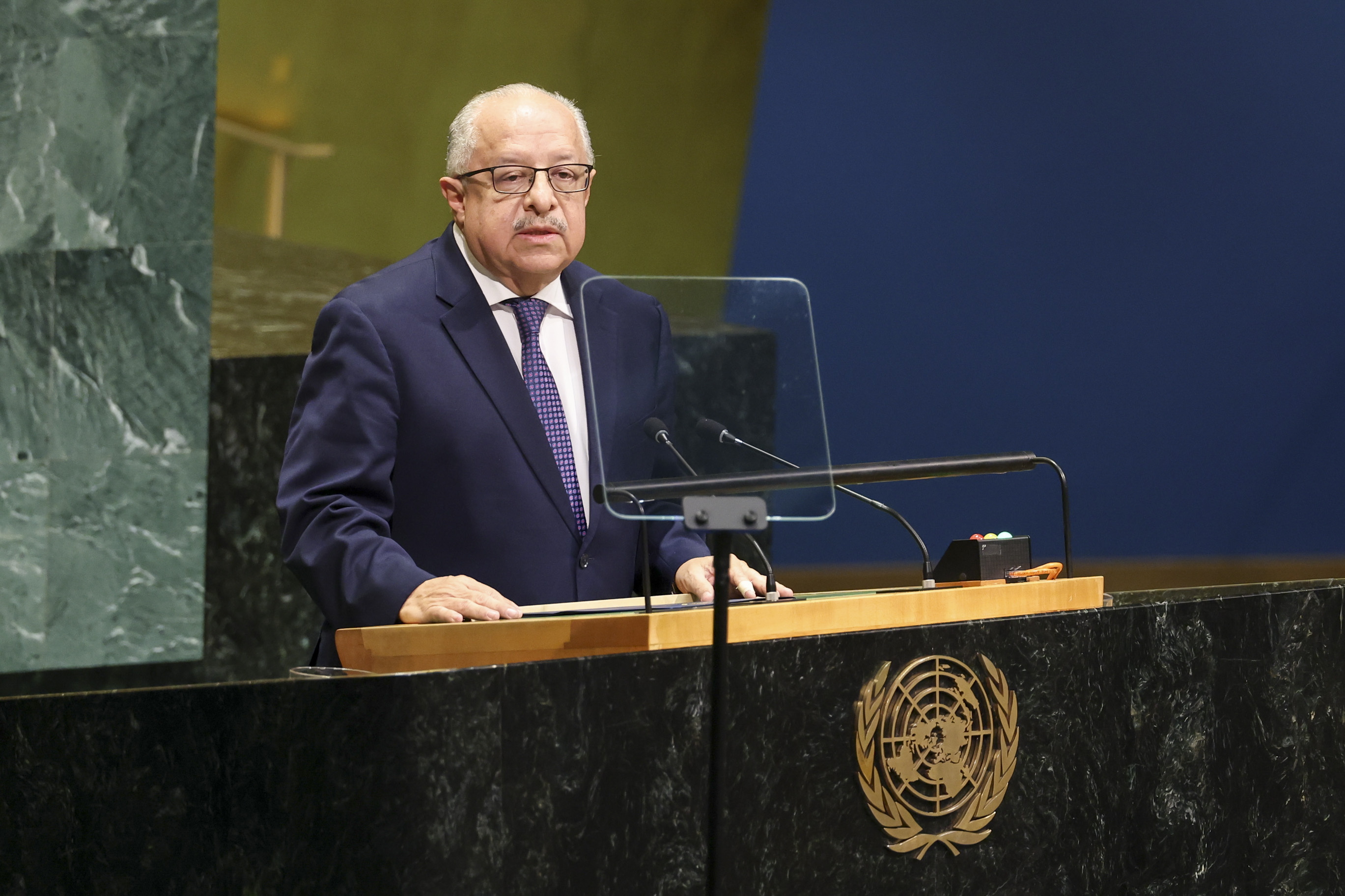 NEW YORK (United States), 25/09/2026.- Minister of Foreign Affairs of Guatemala Carlos Ramiro Martínez speaks during the General Debate of the 81st session of the United Nations General Assembly at United Nations Headquarters in New York, New York, USA, 25 September 2026. (Nueva York) EFE/EPA/SARAH YENESEL