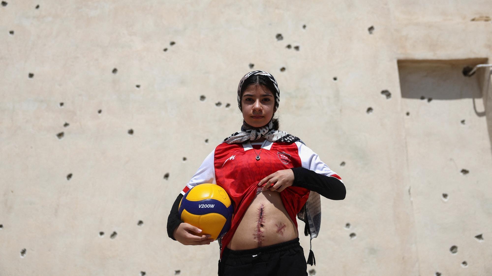 Foto de archivo que muestra imágenes de niños asesinados en el ataque a la escuela primaria Shajareh Tayyebeh en Minab, al sur de Irán (27 de agosto de 2026).