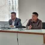 Byron Eduardo Ulín Ortiz comparece ante el Tribunal Tercero de Sentencia Penal, donde enfrenta juicio por incumplimiento de deberes. (Foto Prensa Libre: Byron Basiza)
