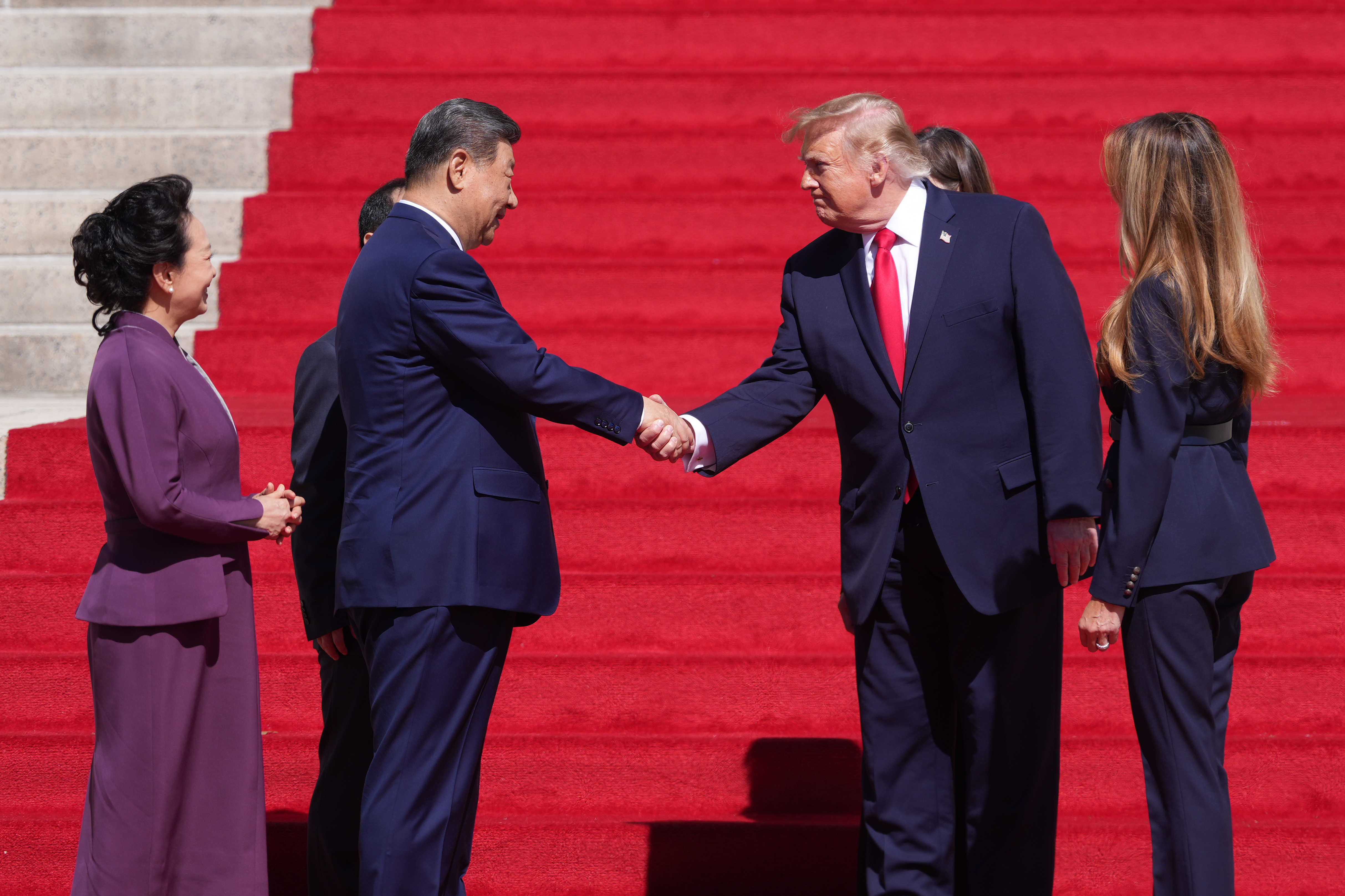 Xi Jinping culmina su visita a Washington junto a su homólogo Donald Trump visitando los Archivos Nacionales
