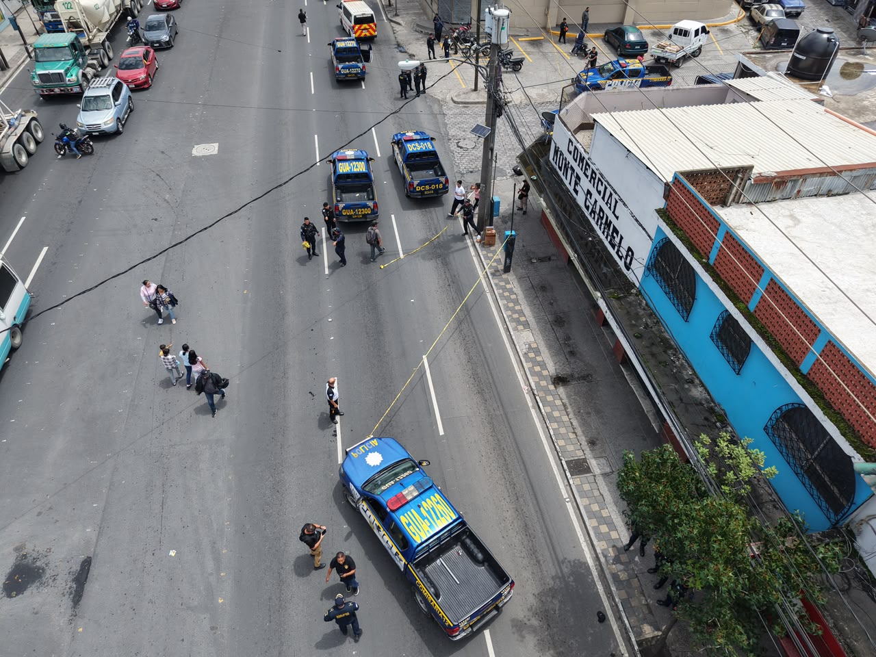 Agentes de la PNC participaron en un operativo tras el ataque armado ocurrido en la 19 avenida y Calle Martí, zona 6, donde un presunto integrante de la Mara Salvatrucha resultó herido y fue capturado.