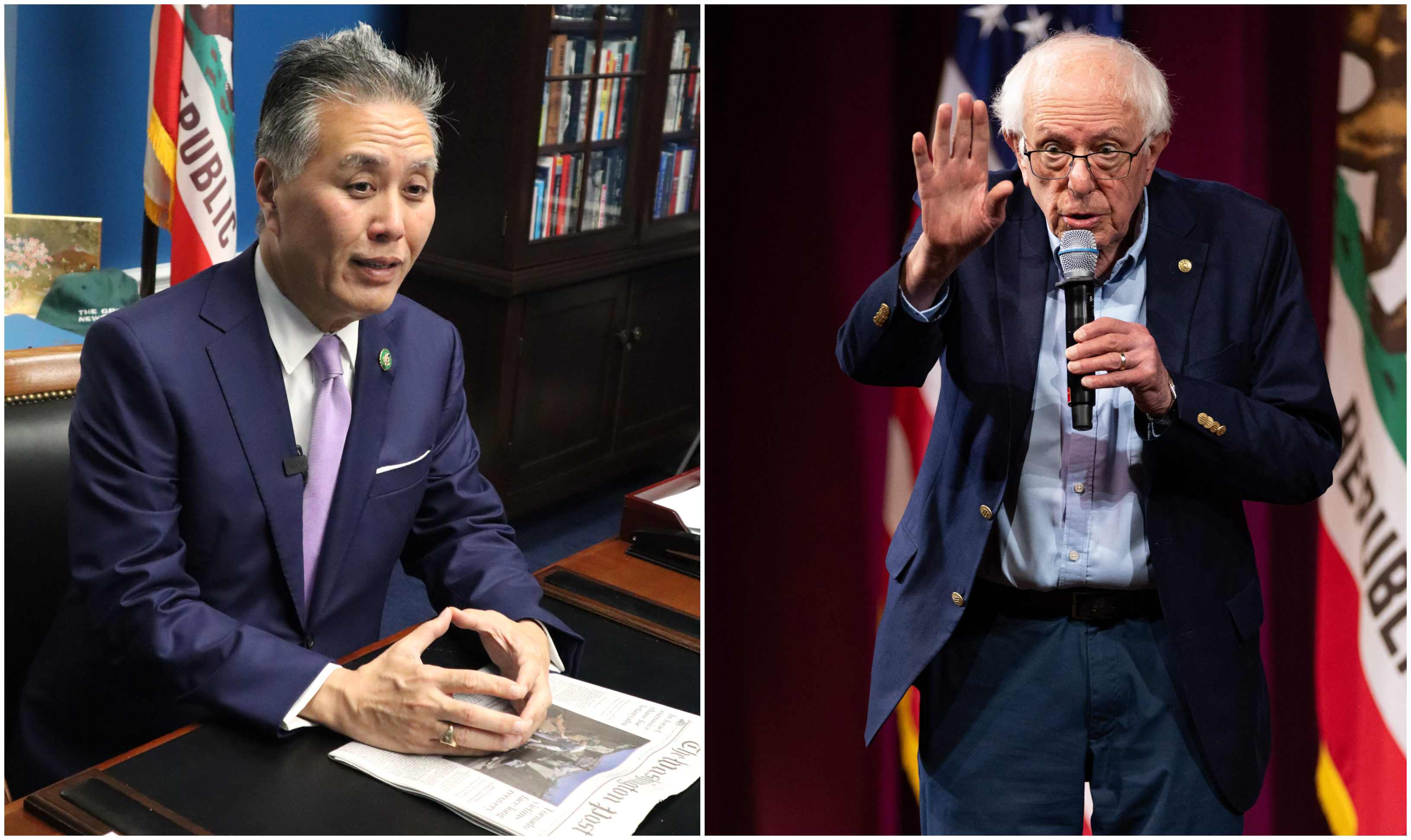 Mark Takano Bernie Sanders EE. UU.