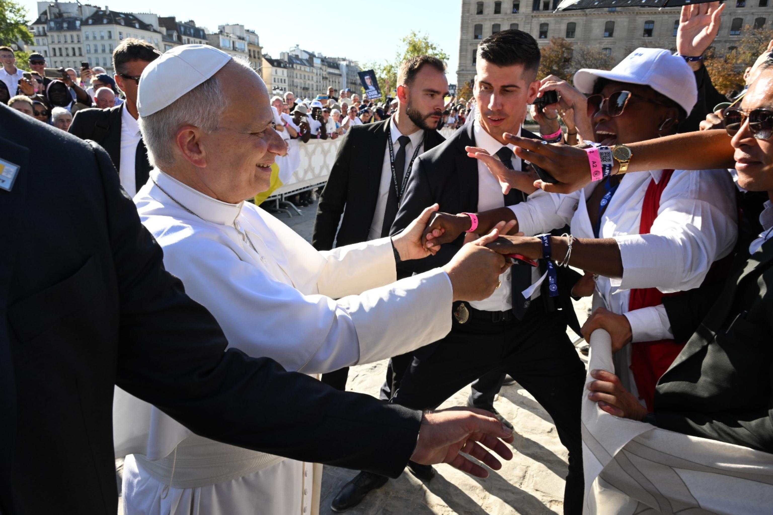 VISITA PAPA LEON EN FRANCIA'