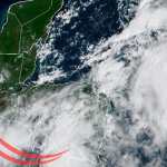 Imagen satelital muestra nubosidad sobre Guatemala y parte de Centroamérica.