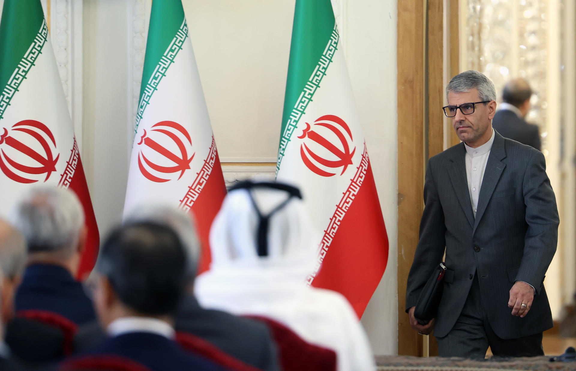 El portavoz del Ministerio de Exteriores iraní, Ismail Bagaei,en una fotografía de archivo. Bagaei calificó de "atrocidades" el ataque contra la boda en Hormozgan, una acción que comparó con el bombardeo de una escuela en la sureña ciudad de Minab en febrero que causó la muerte de 168 estudiantes y profesores. EFE/ Abedin Taherkenareh